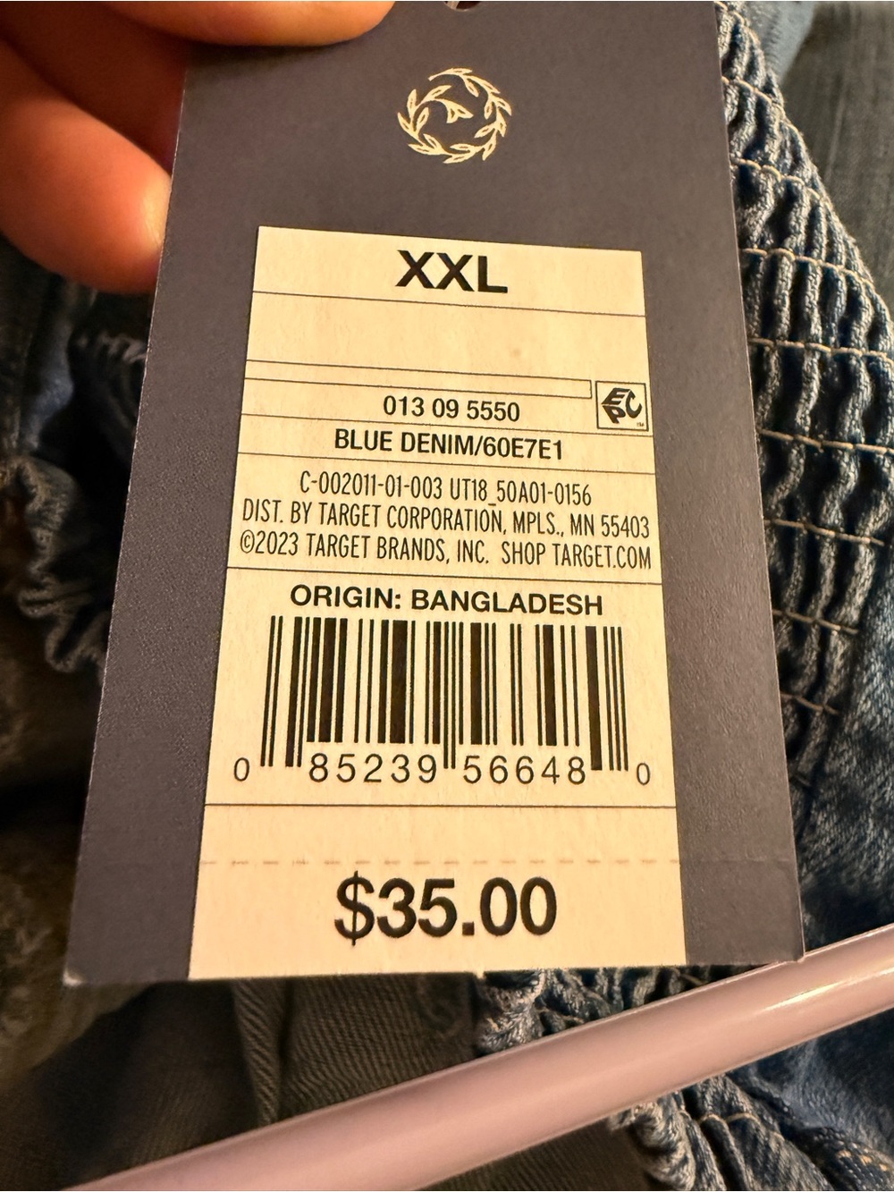 NWT Universal Threads Denim Corset Dress - XXL